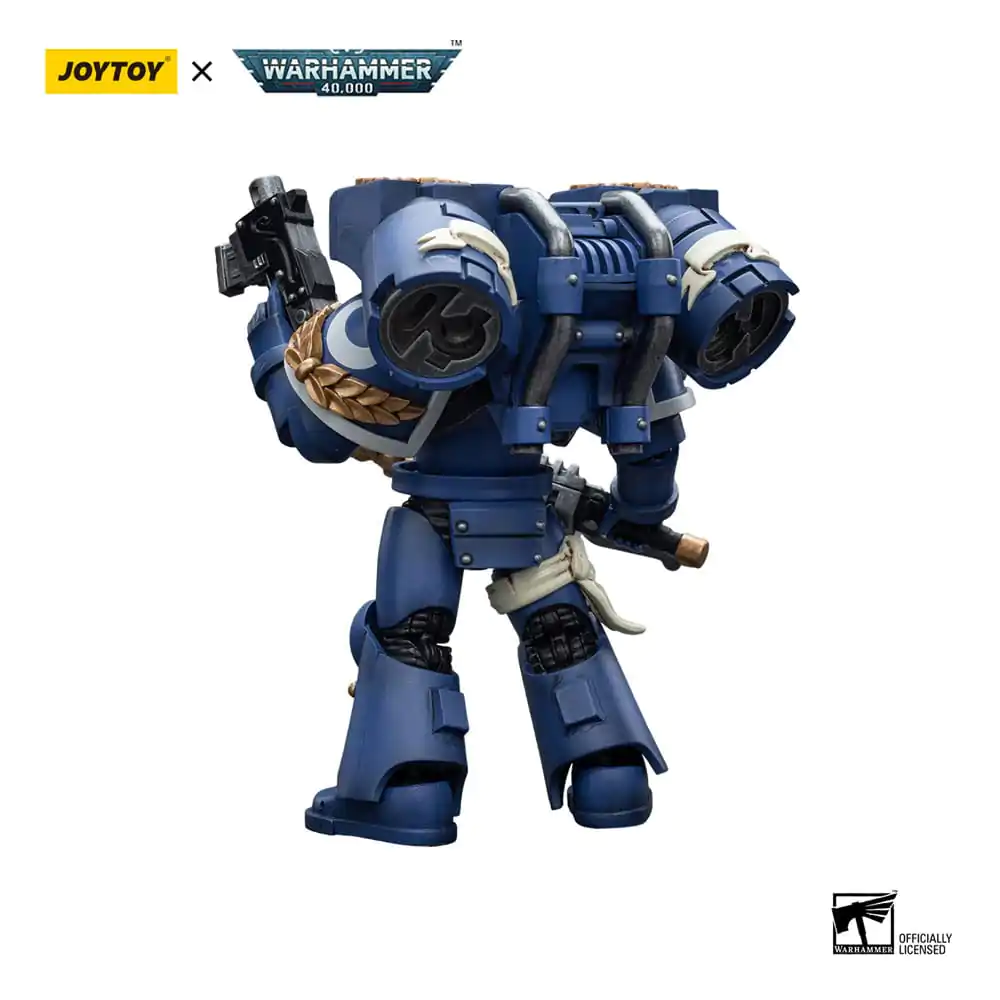 Warhammer 40k Actionfigur 1/18 Ultramarines Vanguard Veteran with Chainsword and Bolt Pistol 12 cm Produktfoto