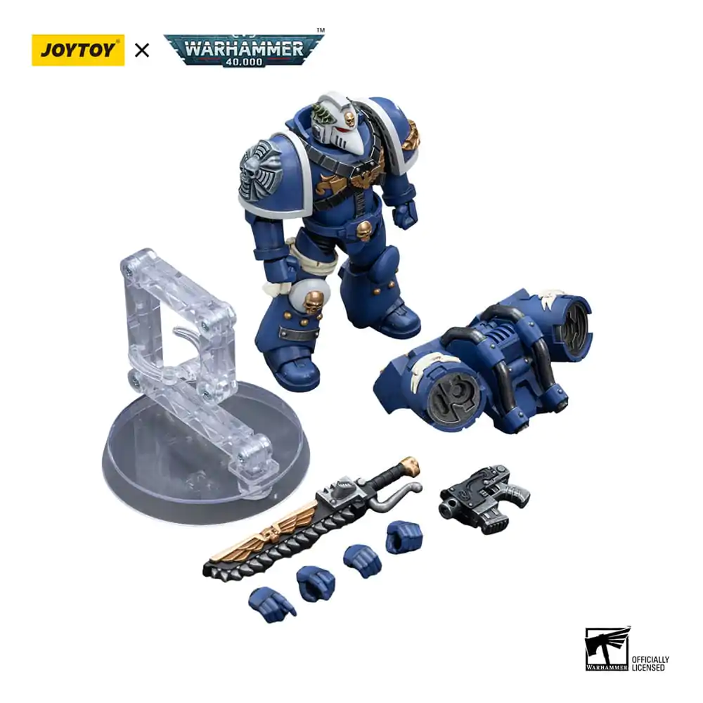 Warhammer 40k Actionfigur 1/18 Ultramarines Vanguard Veteran with Chainsword and Bolt Pistol 12 cm Produktfoto