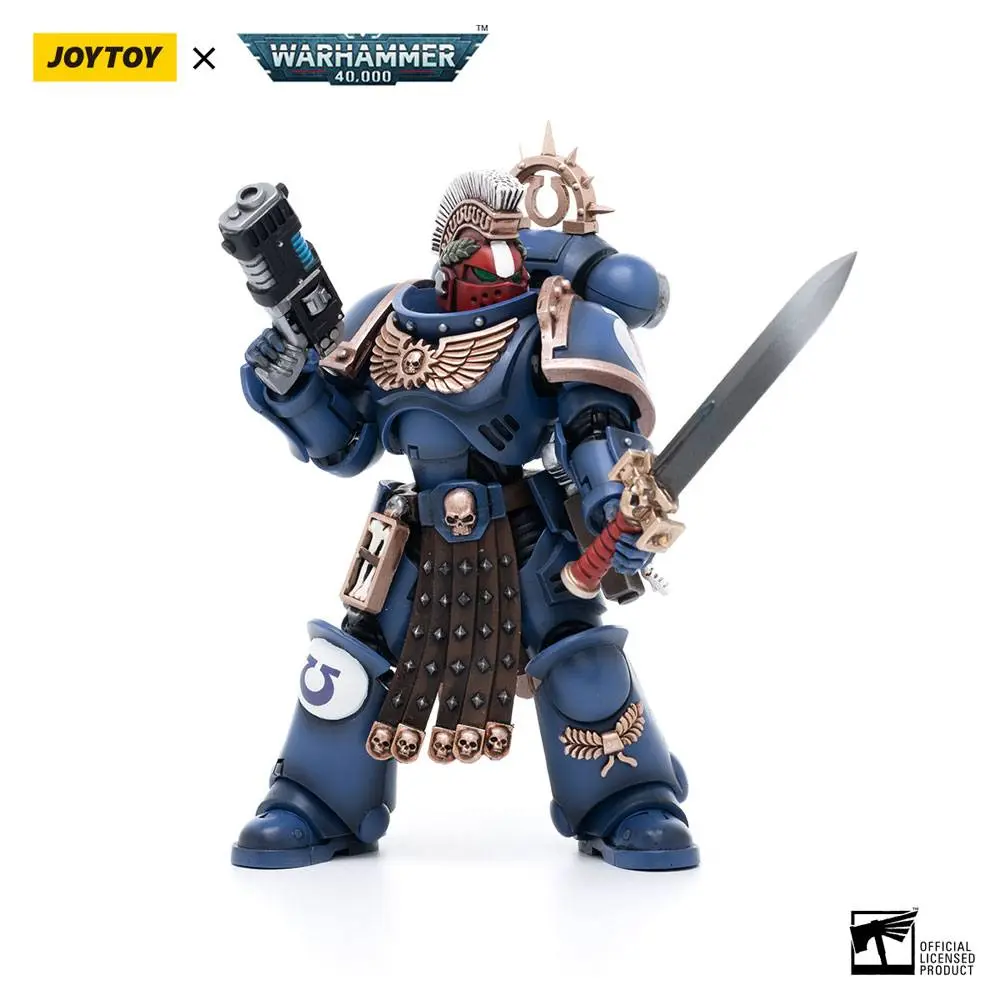 Warhammer 40k Actionfigur 1/18 Ultramarines Veteran Sergeant Icastus 12 cm Produktfoto