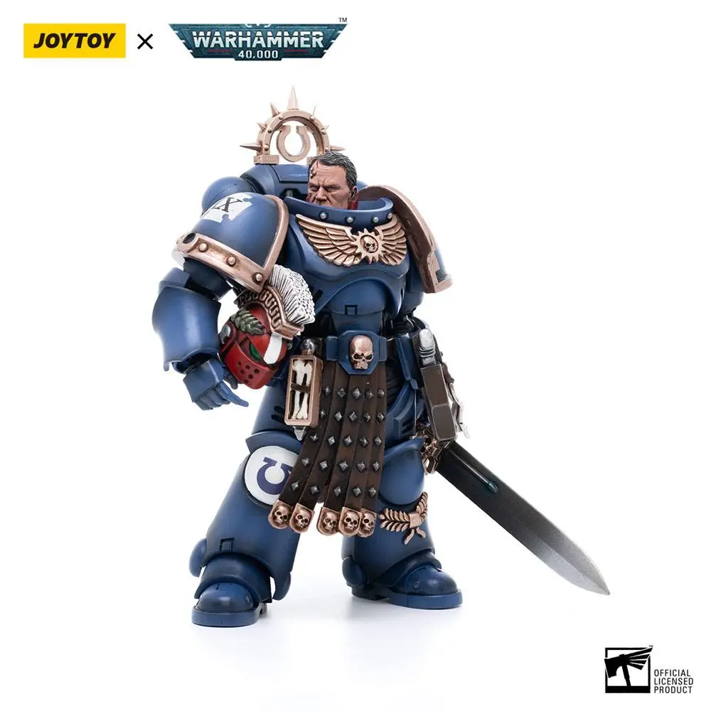 Warhammer 40k Actionfigur 1/18 Ultramarines Veteran Sergeant Icastus 12 cm Produktfoto