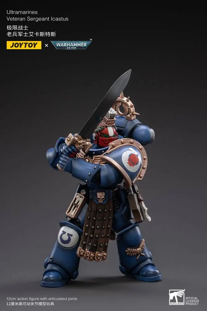Warhammer 40k Actionfigur 1/18 Ultramarines Veteran Sergeant Icastus 12 cm Produktfoto