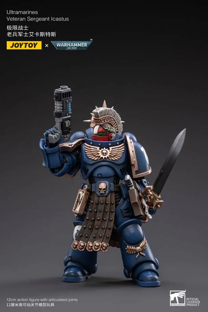 Warhammer 40k Actionfigur 1/18 Ultramarines Veteran Sergeant Icastus 12 cm Produktfoto