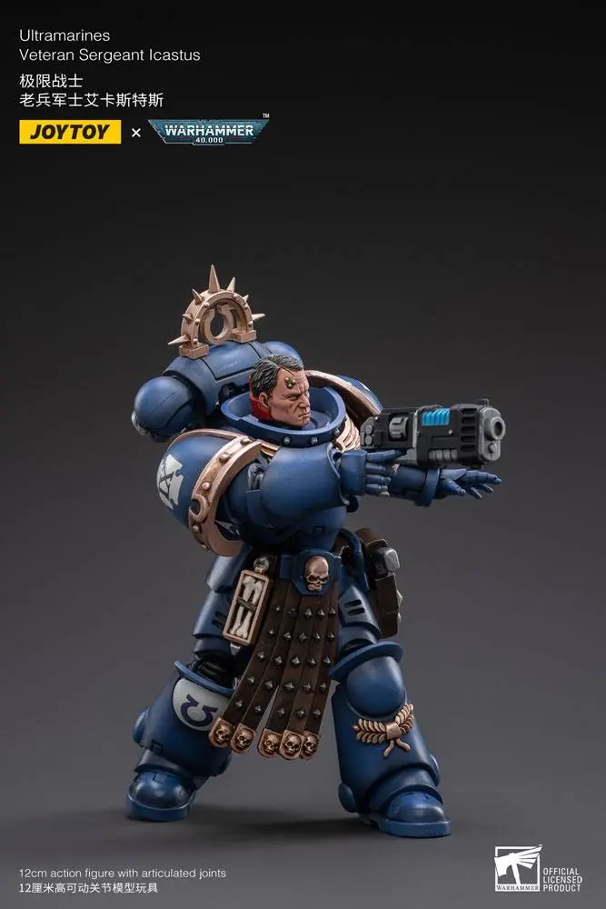 Warhammer 40k Actionfigur 1/18 Ultramarines Veteran Sergeant Icastus 12 cm Produktfoto