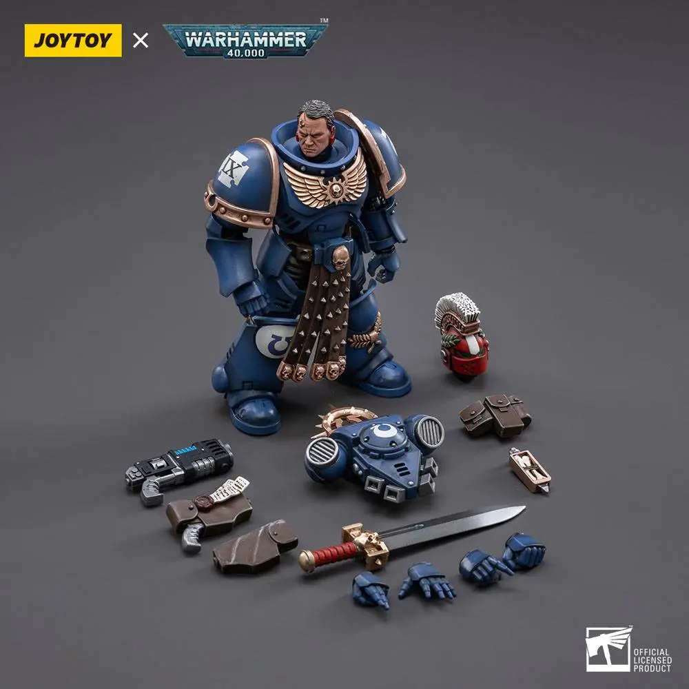 Warhammer 40k Actionfigur 1/18 Ultramarines Veteran Sergeant Icastus 12 cm Produktfoto
