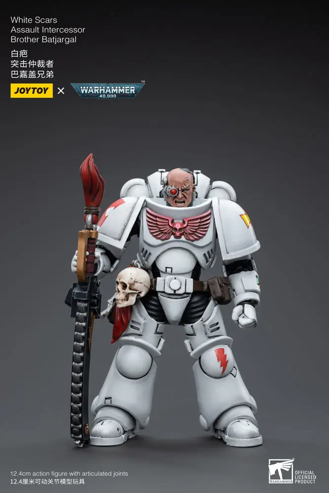 Warhammer 40k Actionfigur 1/18 White Scars Assault Intercessor Brother Batjargal 12 cm Produktfoto