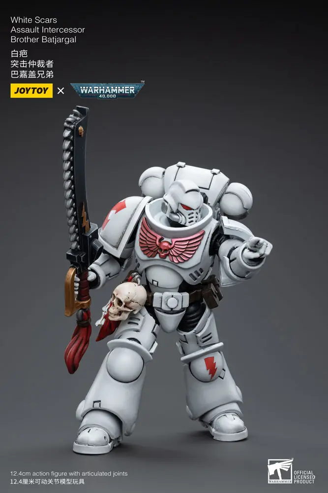 Warhammer 40k Actionfigur 1/18 White Scars Assault Intercessor Brother Batjargal 12 cm Produktfoto
