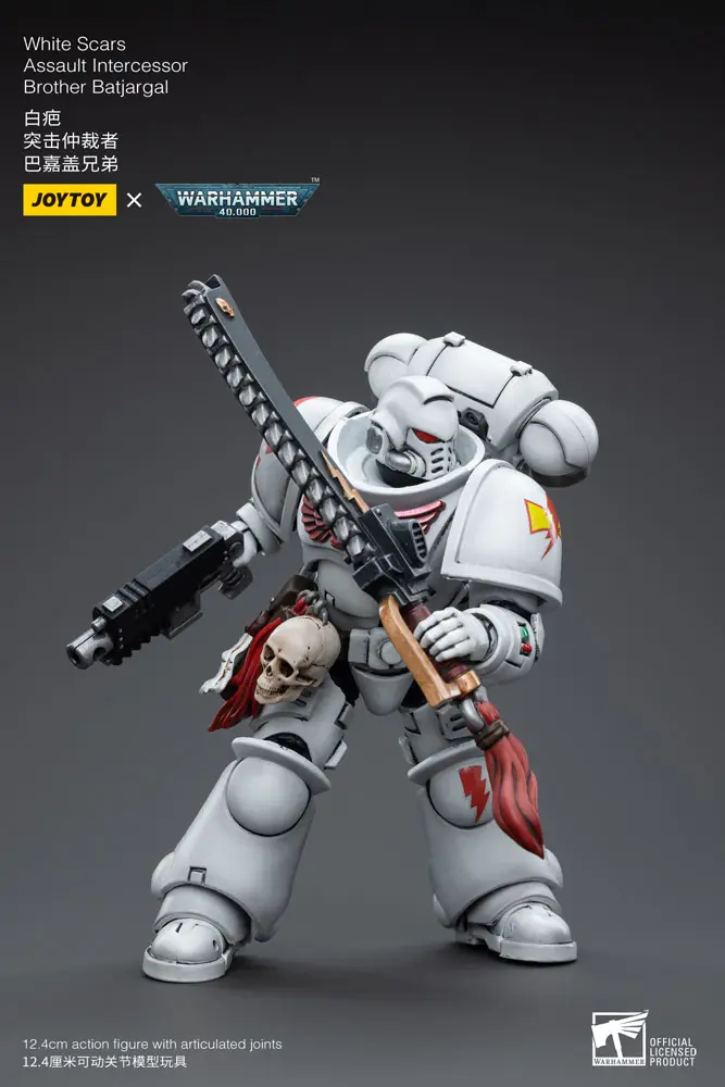 Warhammer 40k Actionfigur 1/18 White Scars Assault Intercessor Brother Batjargal 12 cm Produktfoto