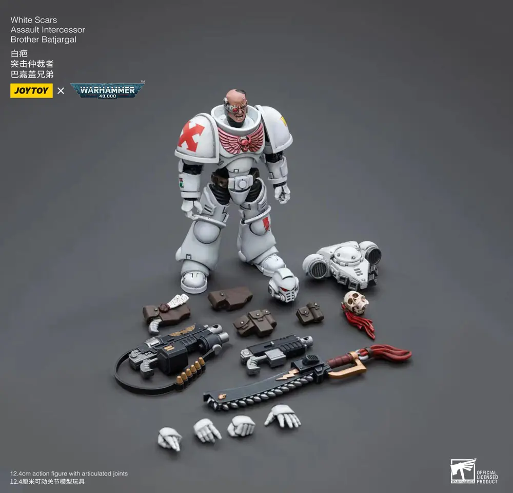 Warhammer 40k Actionfigur 1/18 White Scars Assault Intercessor Brother Batjargal 12 cm Produktfoto