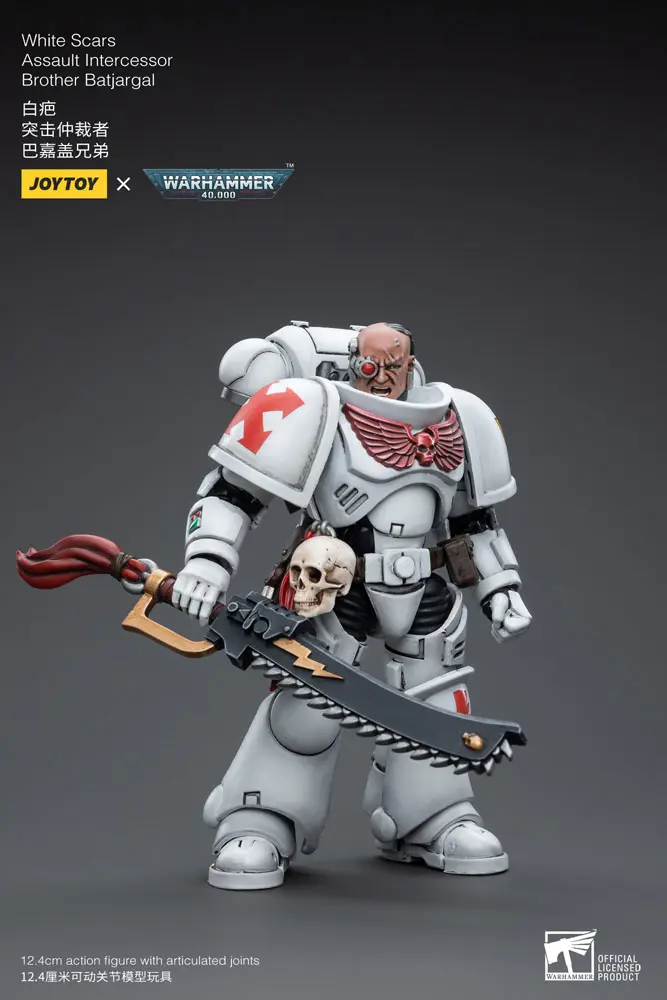 Warhammer 40k Actionfigur 1/18 White Scars Assault Intercessor Brother Batjargal 12 cm Produktfoto