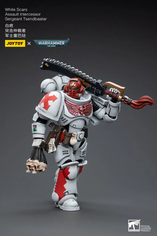 Warhammer 40k Actionfigur 1/18 White Scars Assault Intercessor Sergeant Tsendbaatar 12 cm termékfotó