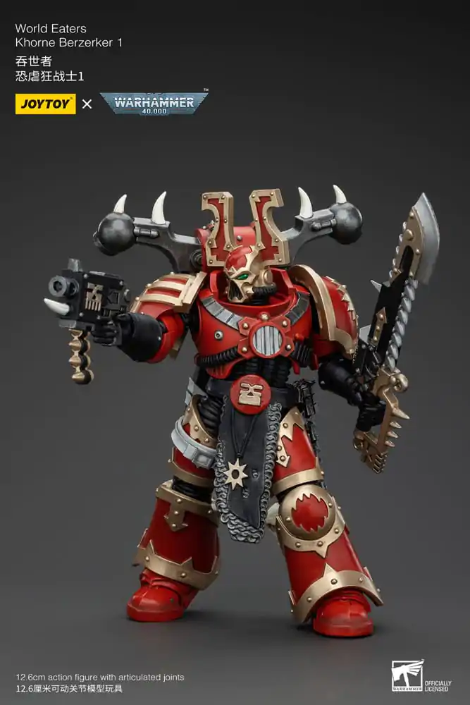 Warhammer 40k Actionfigur 1/18 World Eaters Khorne Berzerker 1 13 cm termékfotó