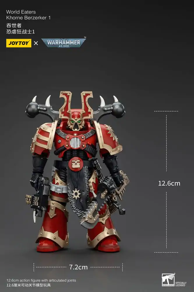 Warhammer 40k Actionfigur 1/18 World Eaters Khorne Berzerker 1 13 cm termékfotó