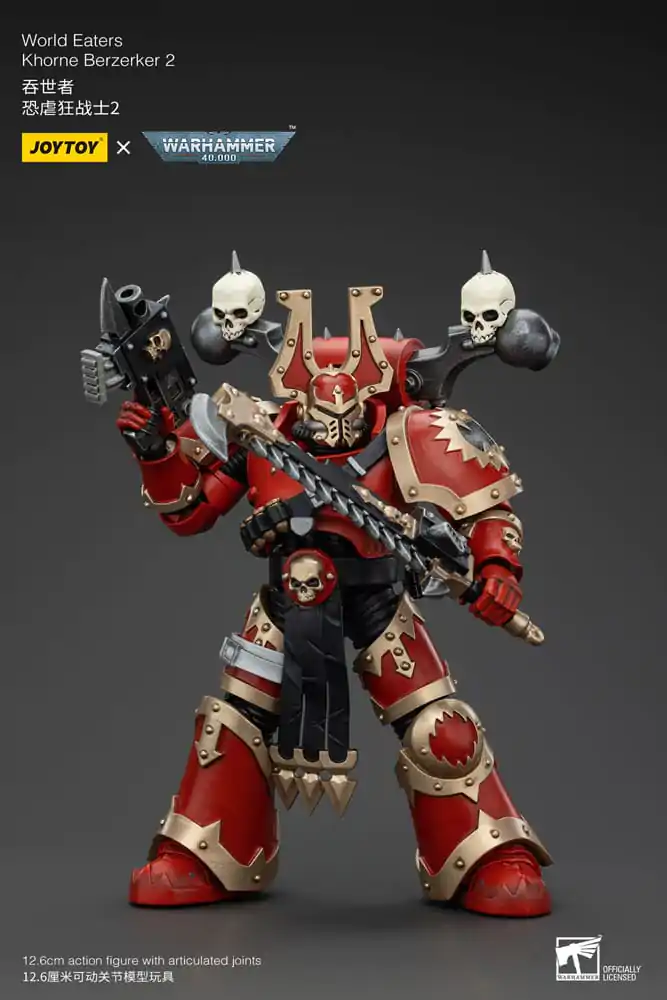 Warhammer 40k Actionfigur 1/18 World Eaters Khorne Berzerker 2 13 cm termékfotó