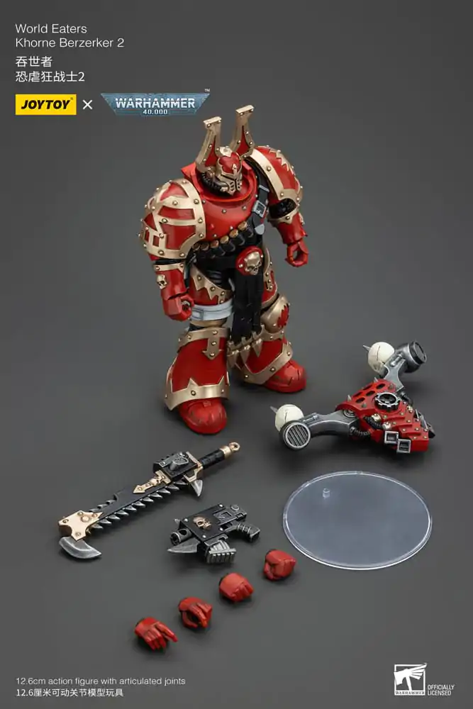 Warhammer 40k Actionfigur 1/18 World Eaters Khorne Berzerker 2 13 cm termékfotó