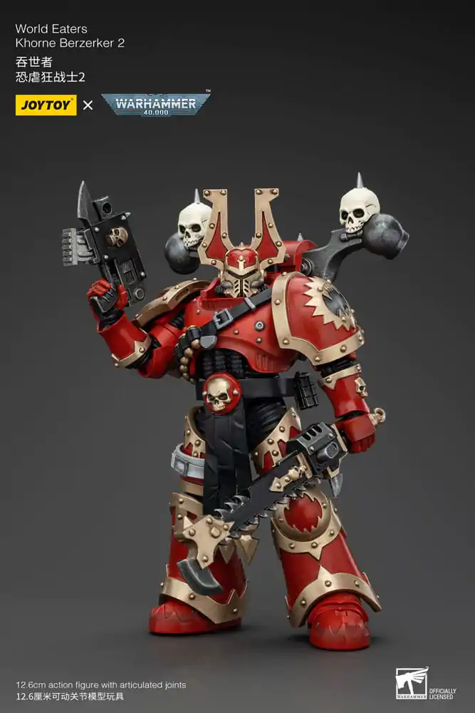 Warhammer 40k Actionfigur 1/18 World Eaters Khorne Berzerker 2 13 cm termékfotó