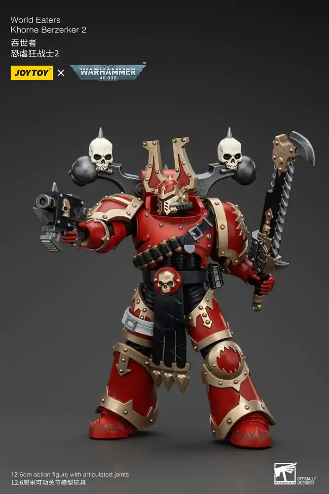 Warhammer 40k Actionfigur 1/18 World Eaters Khorne Berzerker 2 13 cm termékfotó