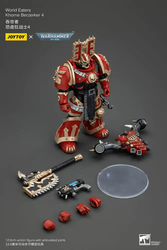 Warhammer 40k Actionfigur 1/18 World Eaters Khorne Berzerker 4 13 cm termékfotó