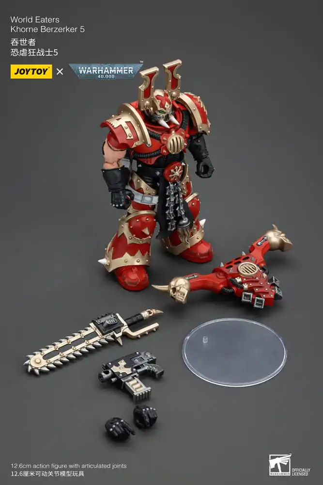 Warhammer 40k Actionfigur 1/18 World Eaters Khorne Berzerker 5 13 cm termékfotó