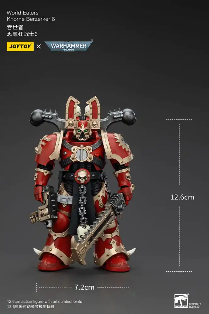 Warhammer 40k Actionfigur 1/18 World Eaters Khorne Berzerker 6 13 cm termékfotó