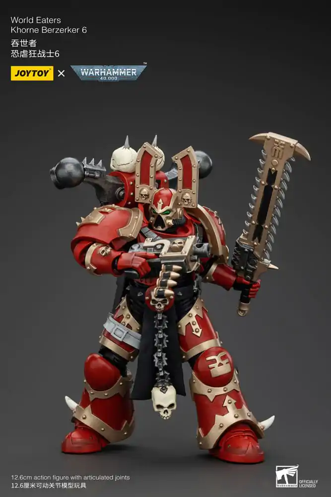 Warhammer 40k Actionfigur 1/18 World Eaters Khorne Berzerker 6 13 cm termékfotó