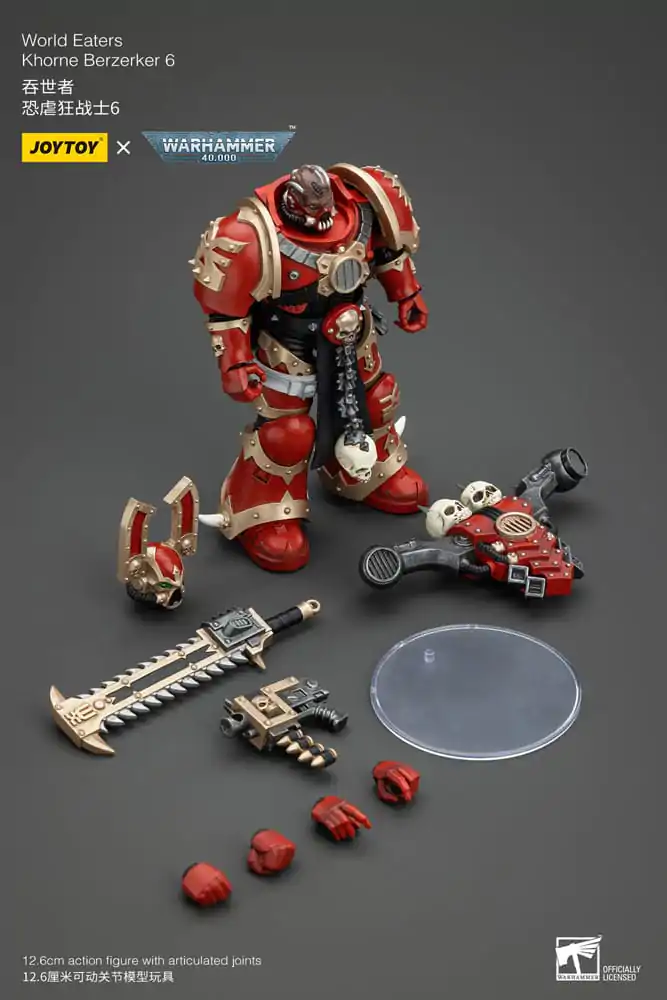 Warhammer 40k Actionfigur 1/18 World Eaters Khorne Berzerker 6 13 cm termékfotó