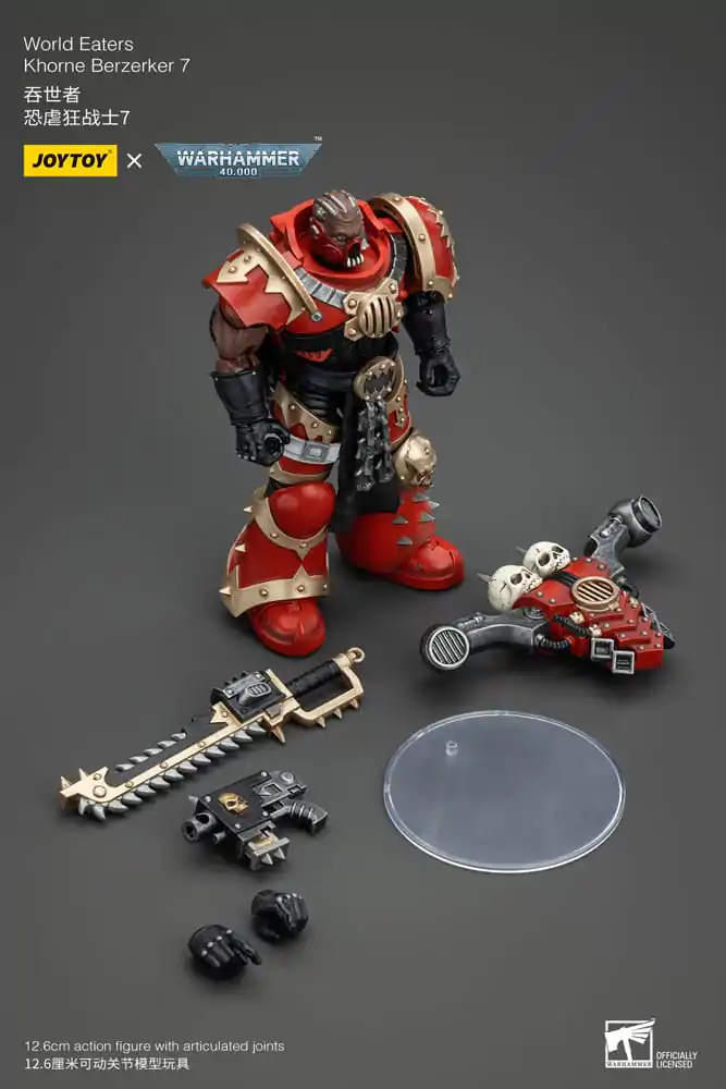 Warhammer 40k Actionfigur 1/18 World Eaters Khorne Berzerker 7 13 cm termékfotó