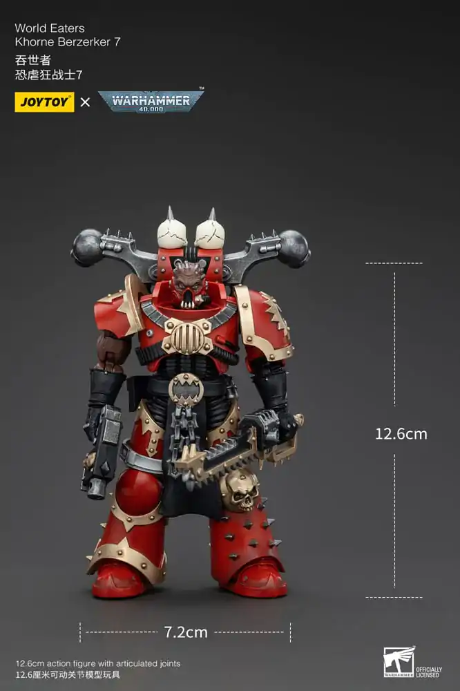 Warhammer 40k Actionfigur 1/18 World Eaters Khorne Berzerker 7 13 cm termékfotó