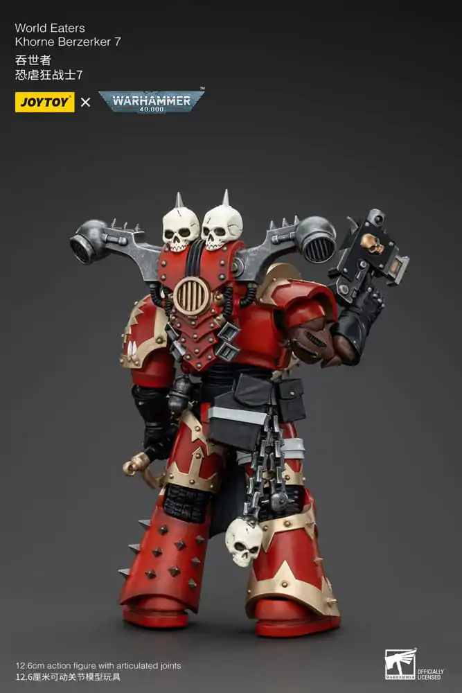 Warhammer 40k Actionfigur 1/18 World Eaters Khorne Berzerker 7 13 cm termékfotó