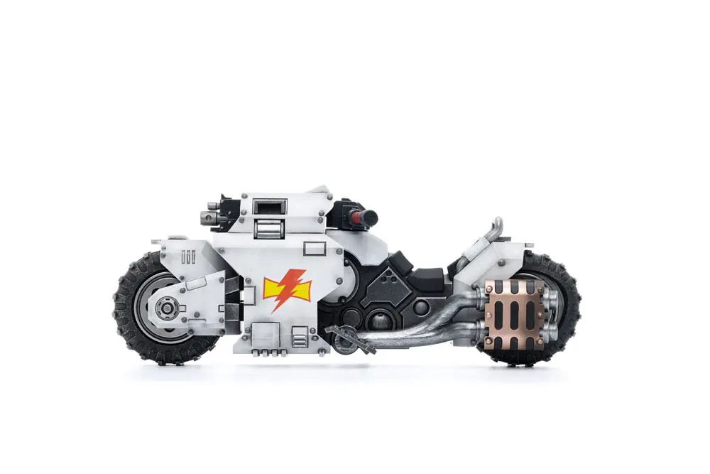 Warhammer 40k Fahrzeug 1/18 White Scars Raider-pattern Combat Bike 22 cm Produktfoto