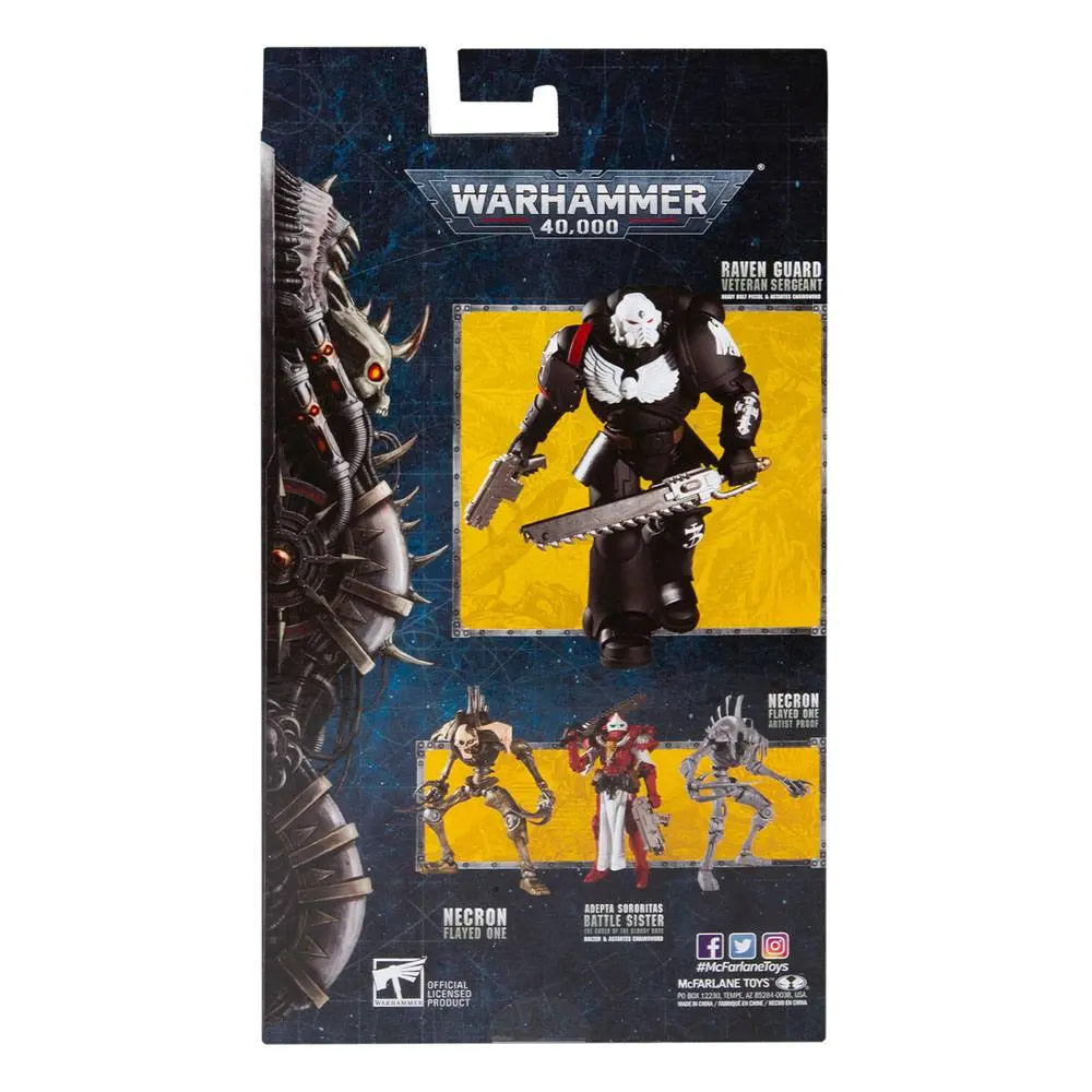 Warhammer 40k Actionfigur Raven Guard Veteran Sergeant 18 cm Produktfoto