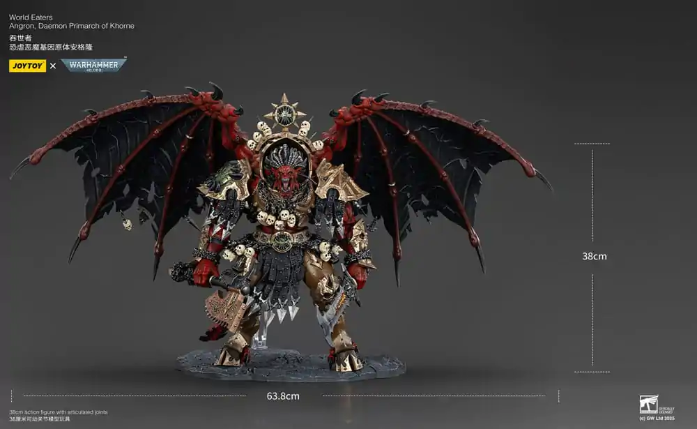 Warhammer 40k Actionfigur World Eaters Angron Daemon Primarch of Khorne 48 cm Produktfoto