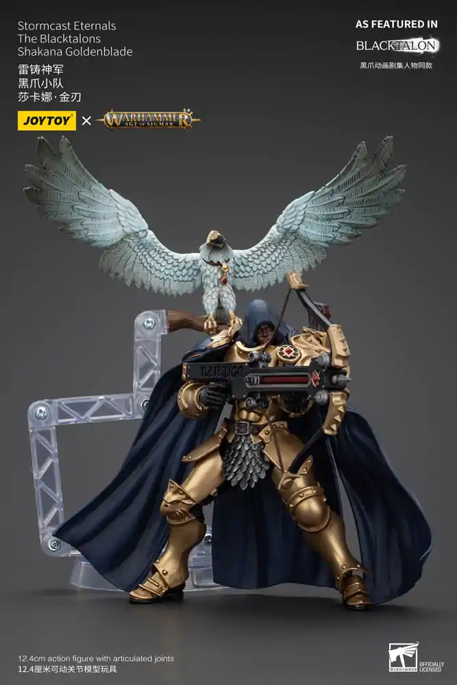 Warhammer Age of Sigmar Actionfigur Stormcast Eternals The Blacktalons Shakana Goldenblade 20 cm Produktfoto