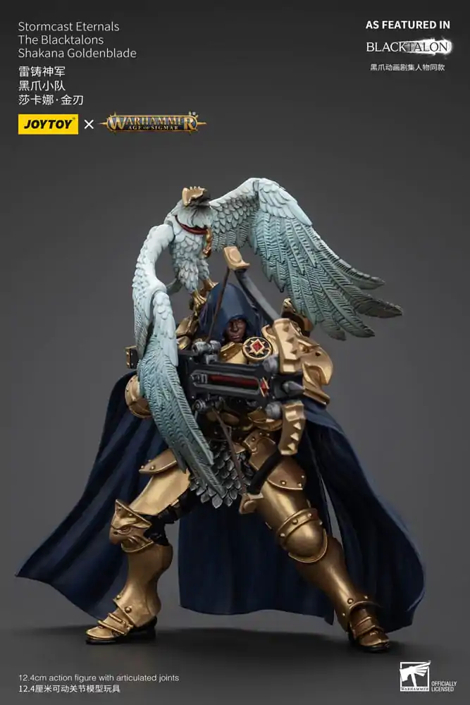 Warhammer Age of Sigmar Actionfigur Stormcast Eternals The Blacktalons Shakana Goldenblade 20 cm Produktfoto