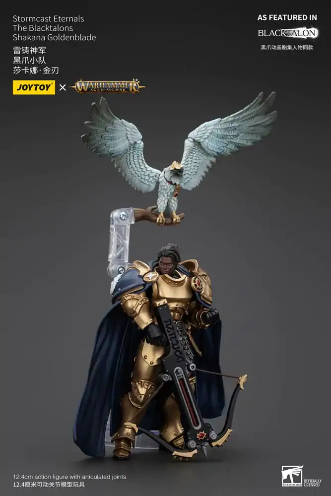 Warhammer Age of Sigmar Actionfigur Stormcast Eternals The Blacktalons Shakana Goldenblade 20 cm Produktfoto