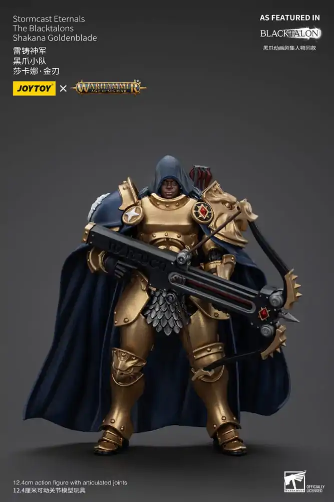 Warhammer Age of Sigmar Actionfigur Stormcast Eternals The Blacktalons Shakana Goldenblade 20 cm Produktfoto