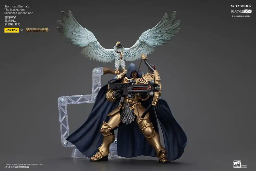 Warhammer Age of Sigmar Actionfigur Stormcast Eternals The Blacktalons Shakana Goldenblade 20 cm Produktfoto