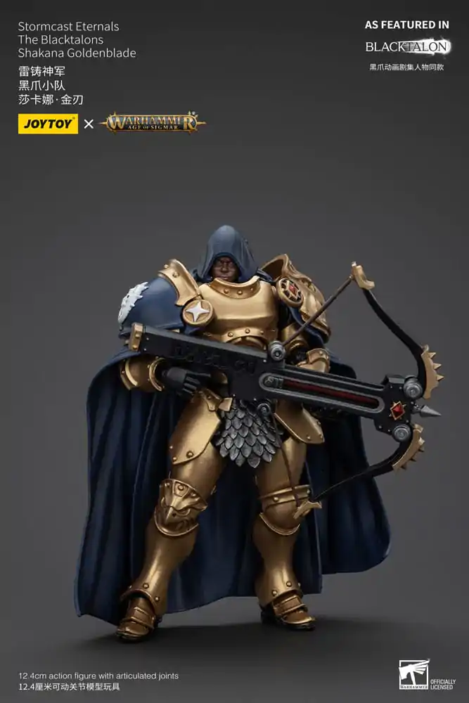 Warhammer Age of Sigmar Actionfigur Stormcast Eternals The Blacktalons Shakana Goldenblade 20 cm Produktfoto