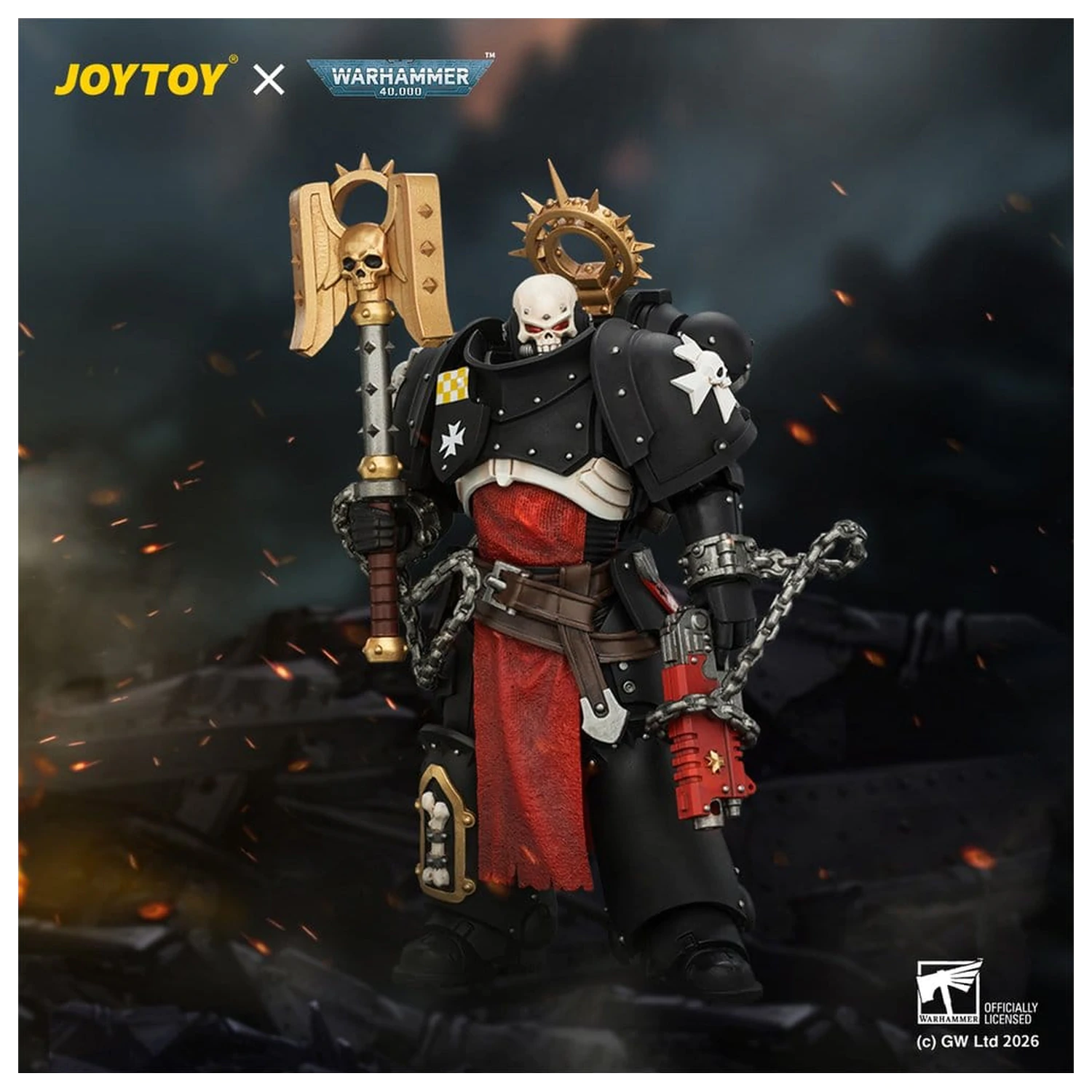 Warhammer Actionfigur Black Templars Execrator 2 12 cm Produktfoto