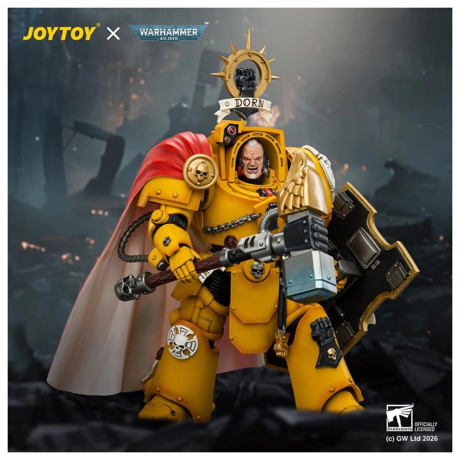 Warhammer Actionfigur Imperial Fists Darnath Lysander 14 cm Produktfoto