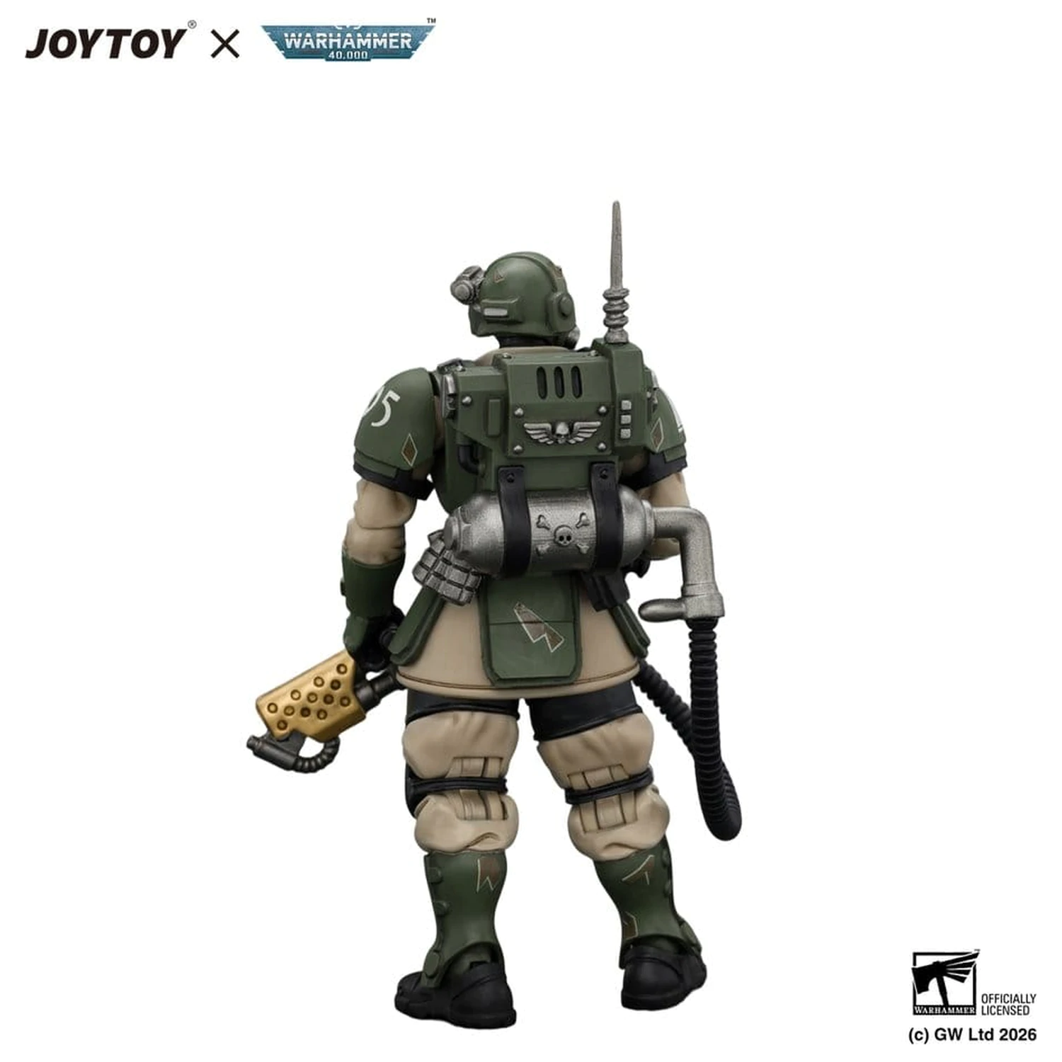 Warhammer Actionfigur Astra Militarum Kasrkin 2 mit Flamer Produktfoto