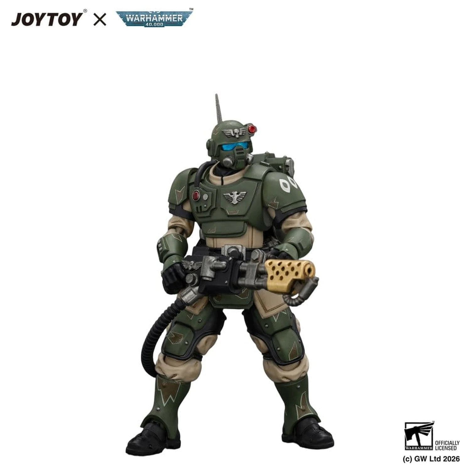 Warhammer Actionfigur Astra Militarum Kasrkin 2 mit Flamer Produktfoto