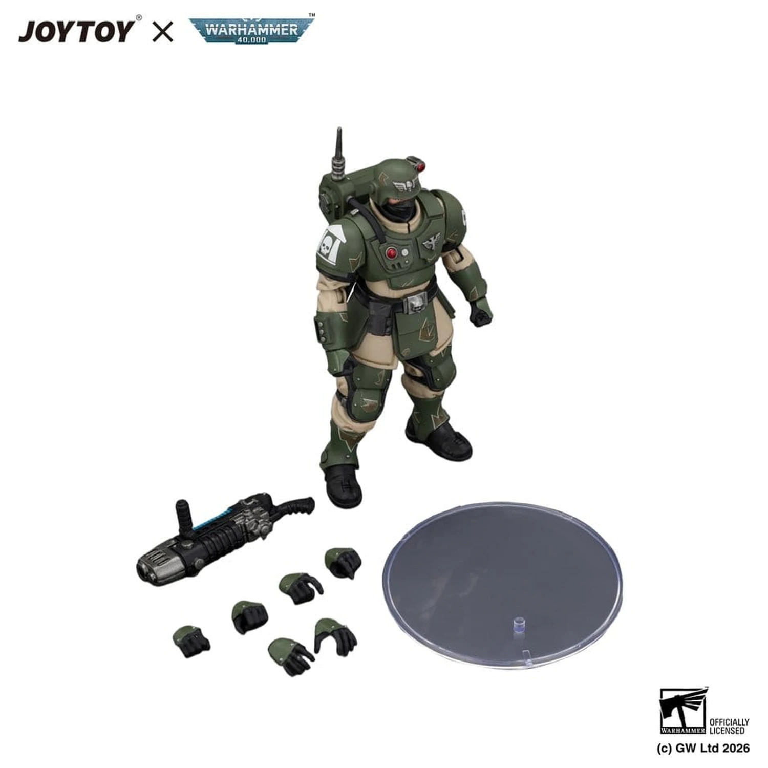 Warhammer Actionfigur Astra Militarum Kasrkin 4 mit Plasma Gun Produktfoto