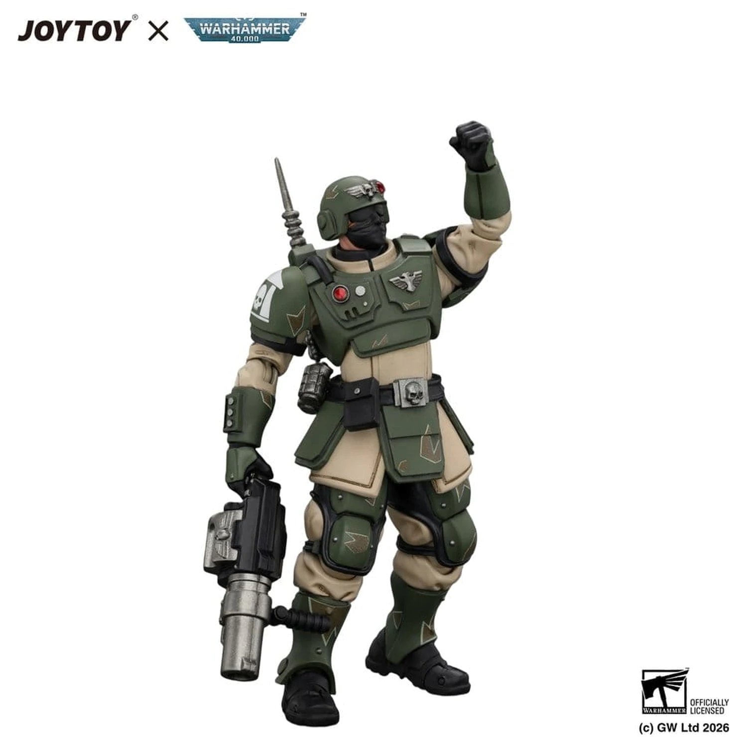 Warhammer Actionfigur Astra Militarum Kasrkin 5 mit Granatwerfer Produktfoto