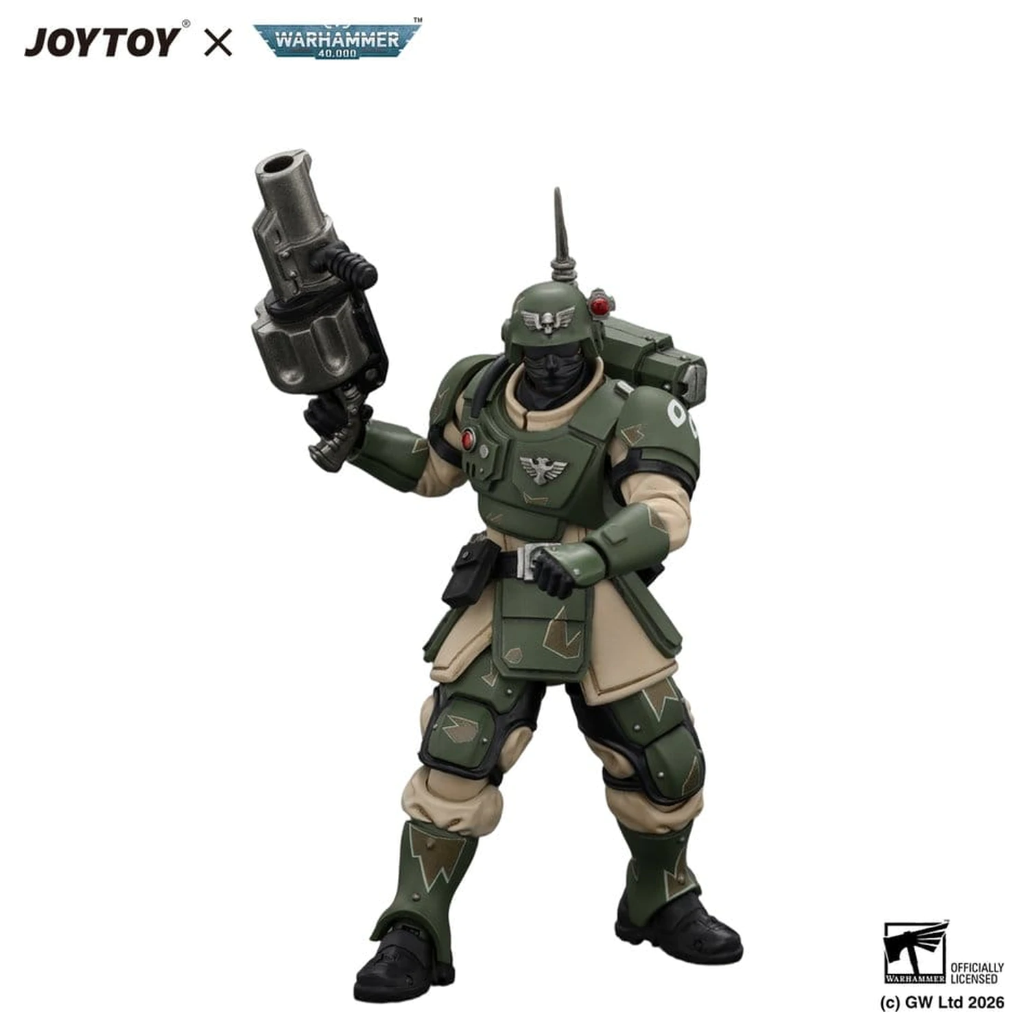 Warhammer Actionfigur Astra Militarum Kasrkin 5 mit Granatwerfer Produktfoto