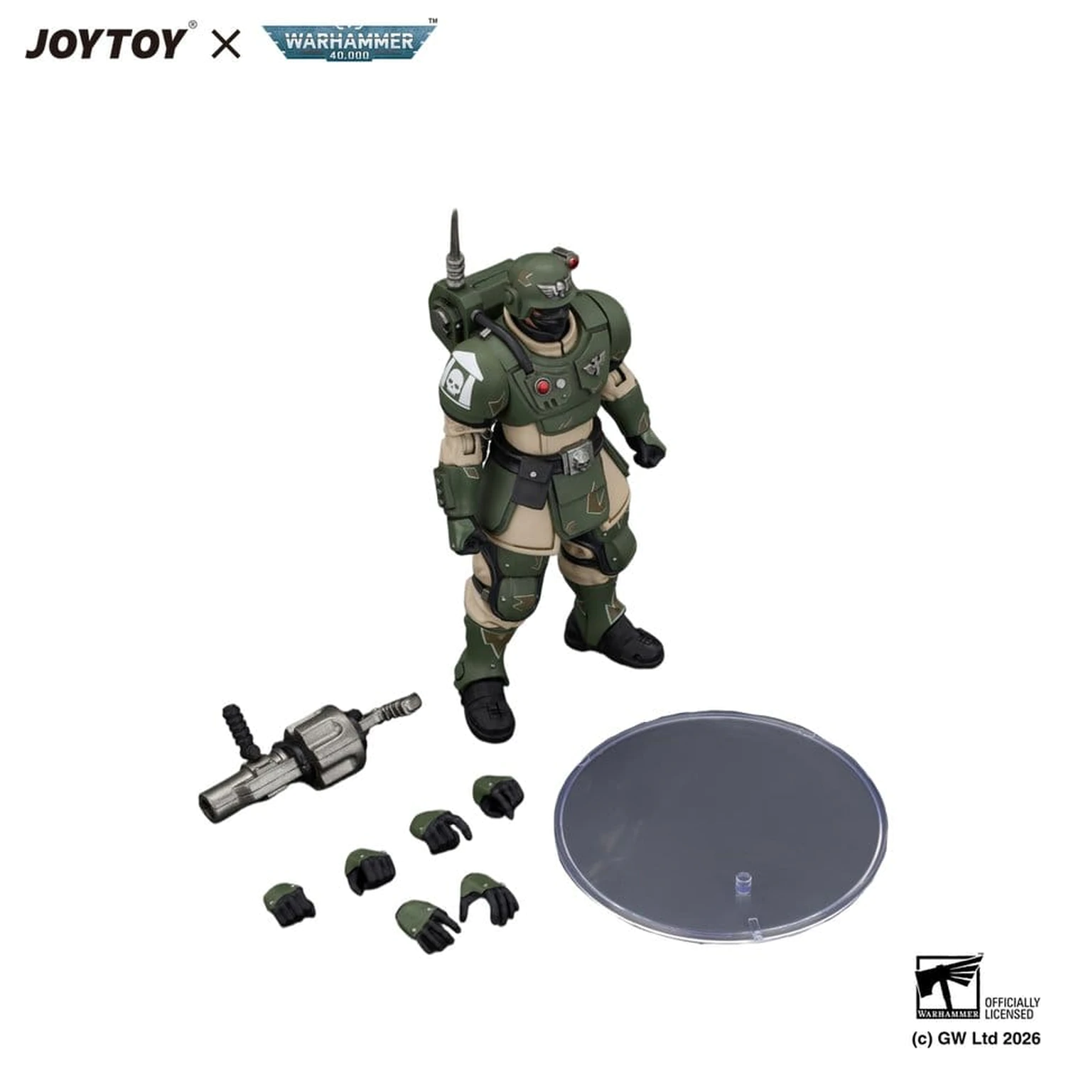 Warhammer Actionfigur Astra Militarum Kasrkin 5 mit Granatwerfer Produktfoto