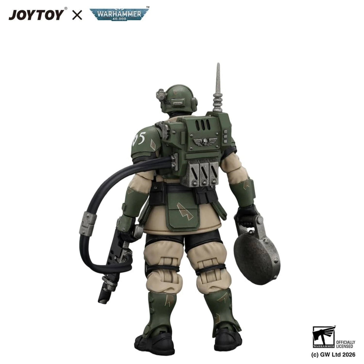 Warhammer Action Figur Astra Militarum Kasrkin 6 mit Hot-shot Laspistol Produktfoto