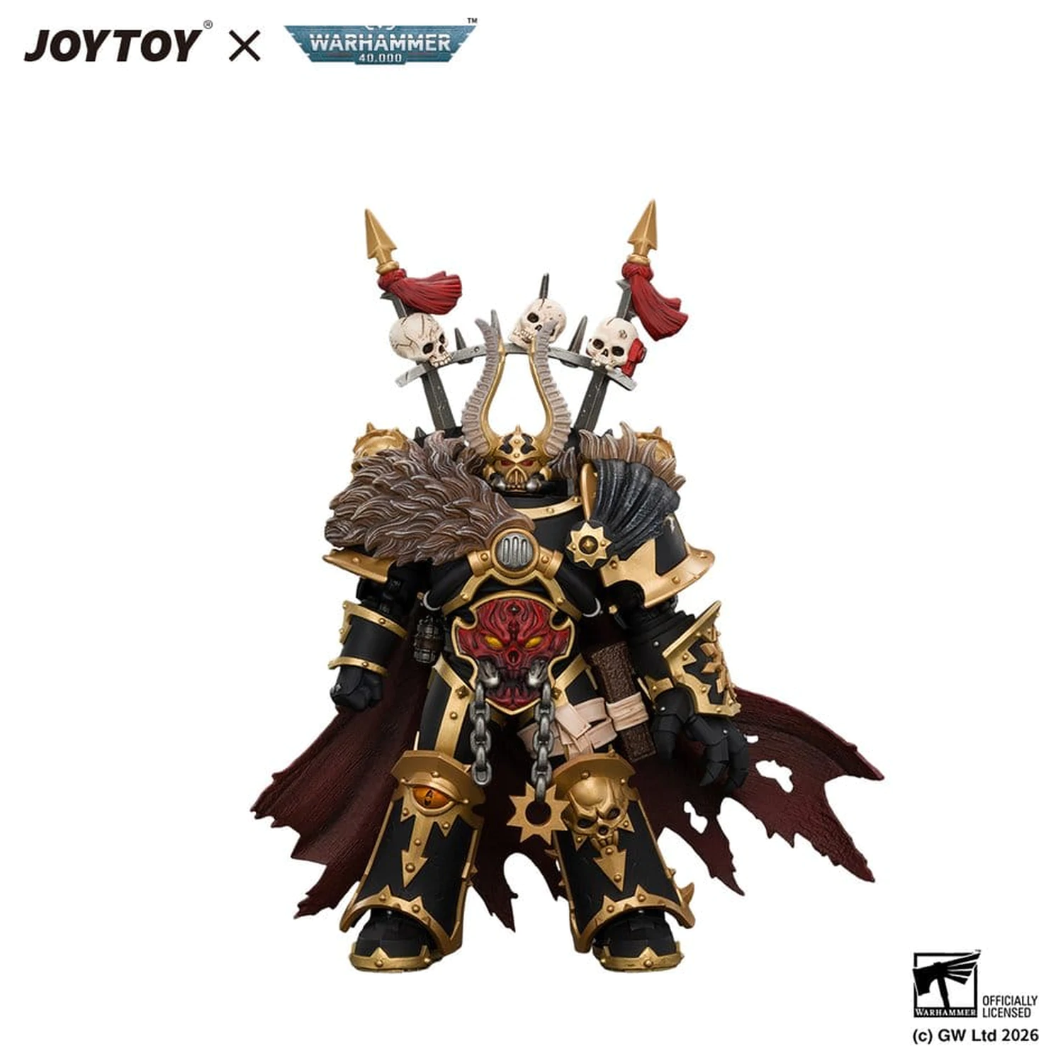 Warhammer Actionfigur Black Legion Chaos Lord 13 cm Produktfoto