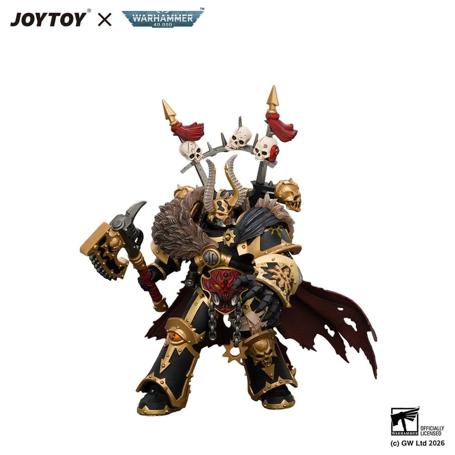 Warhammer Actionfigur Black Legion Chaos Lord 13 cm Produktfoto