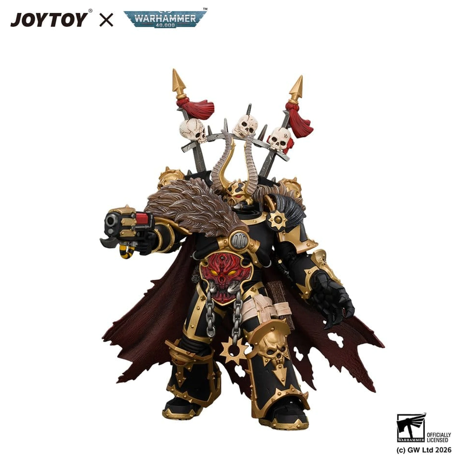 Warhammer Actionfigur Black Legion Chaos Lord 13 cm Produktfoto
