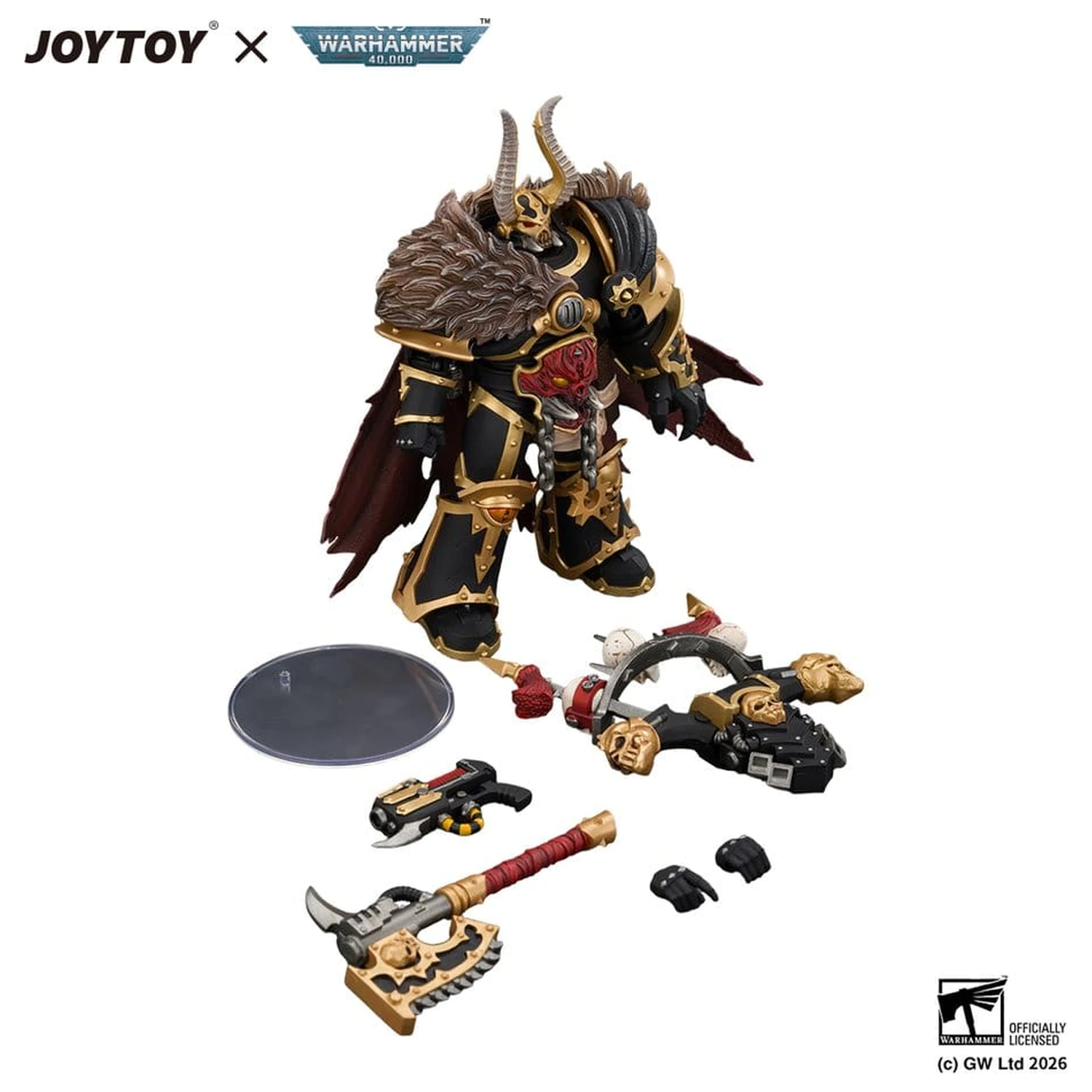 Warhammer Actionfigur Black Legion Chaos Lord 13 cm Produktfoto